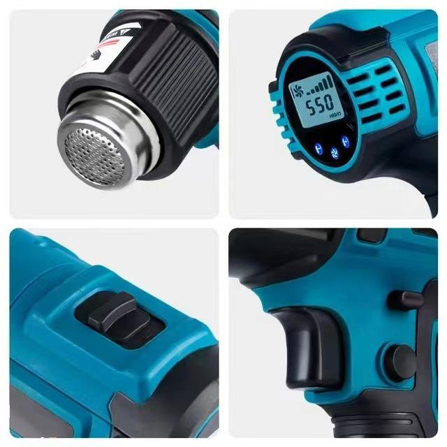 Wireless High Power Digital Display Temperature-Adjustable Portable Hot Air Gun