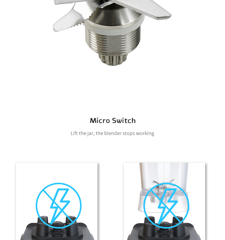 Electric Smoothie Frozen Drink Grinder Juicer with 2.0L Commercial Blender