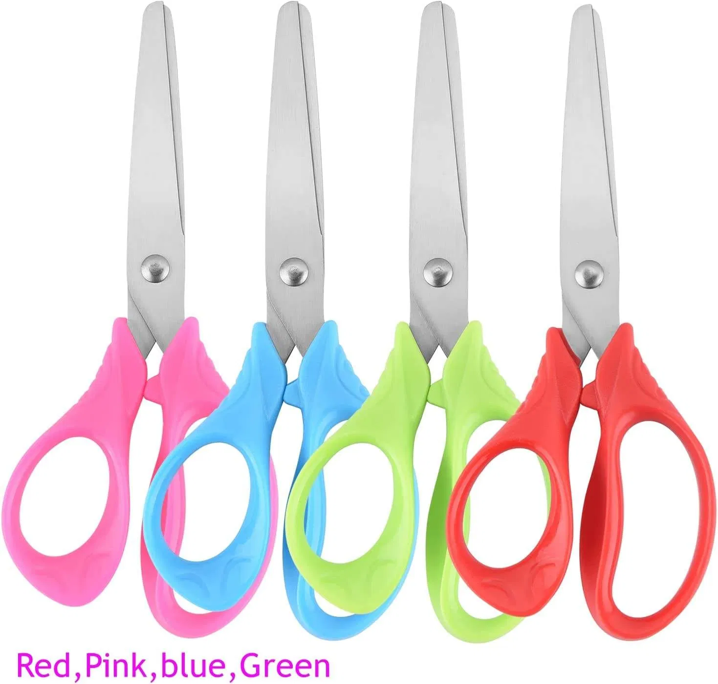 Right Handed Soft Comfort-Grip Blunt Kids Safety Scissors Craft Scissors