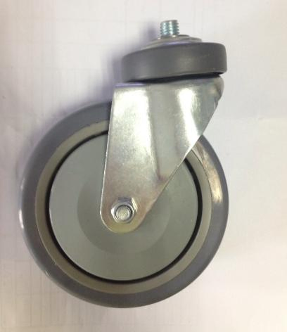 Good Quality 125mm Shopping Cart Castor Supermarket Trolley Polyurethane Wheel