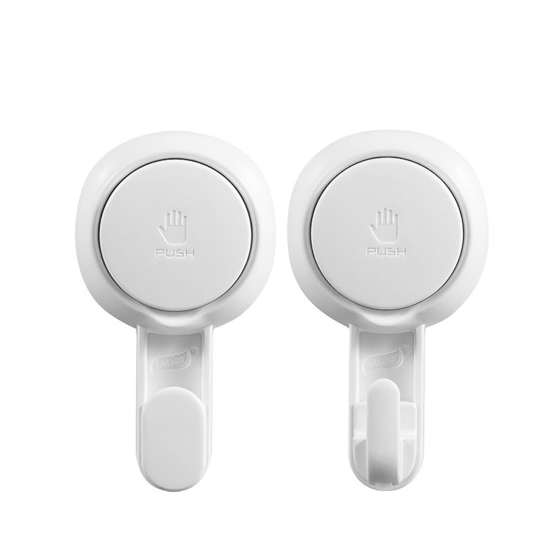 Super Vacuum Suction Plastic Hooks Strong Suction Cup for Shower Bathroom Hook&Rails Wall Hook