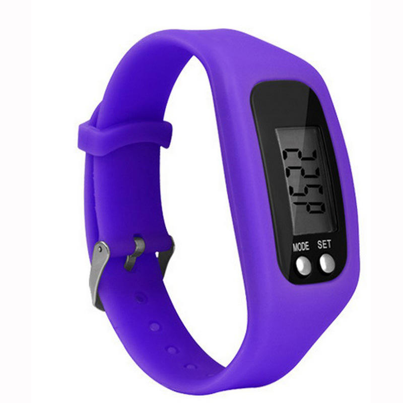 Wholesale Factory Price Promotional Waterproof Step Distance Calorie Counter Fitness Tracker Segment Code Screen Wrist Pedometer