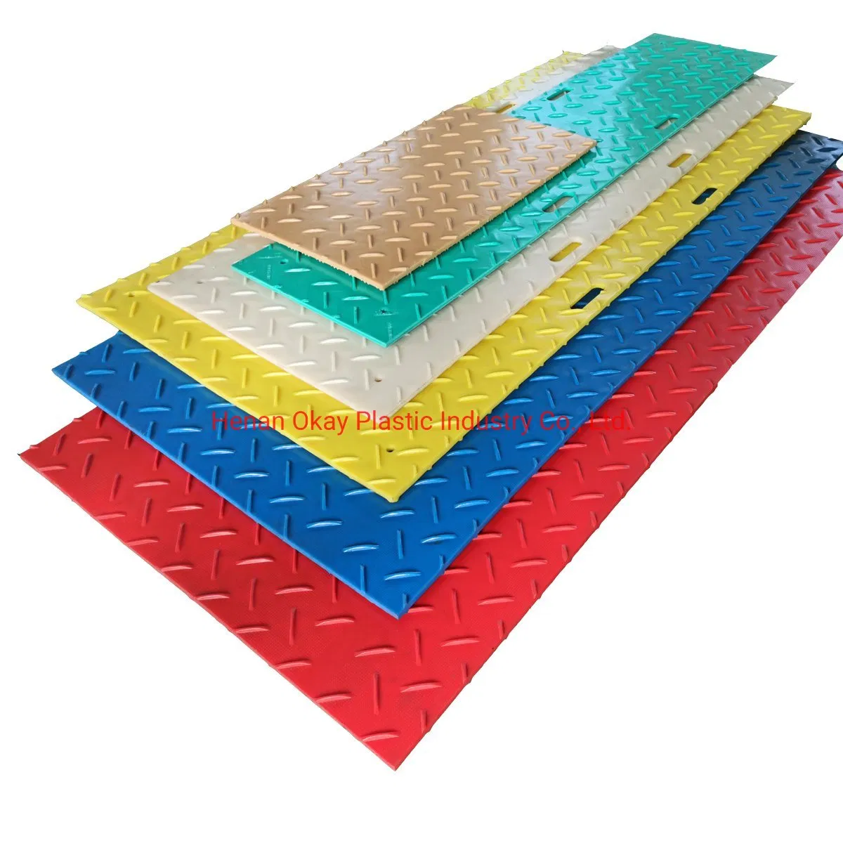 4X8 12.7mm HDPE Ground Protection Mat Temporary Rubber Road Mat Bog Mat Construction Road Mat UHMWPE Road Plates Beach Access Mat