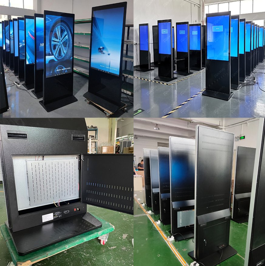 43-дюймовый сенсорный киоск для рекламы и информации