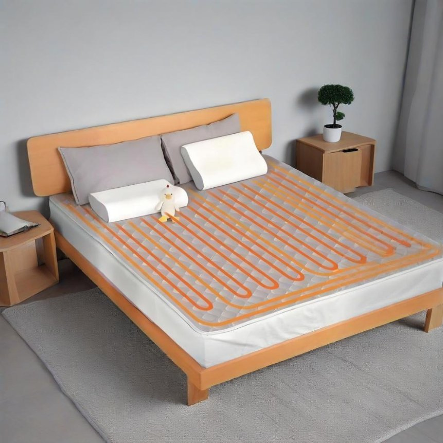 Wholesale 1688 Bed Timer Silent Heating Element Under Blanket Heated Mattress OEM