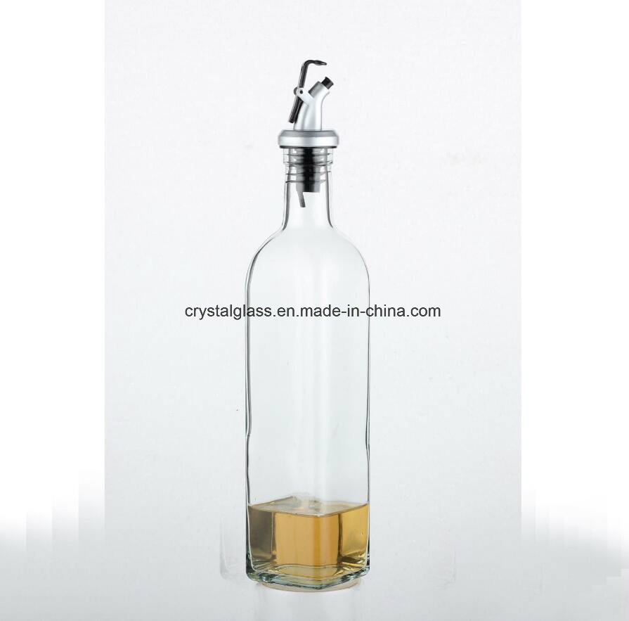 500ml Oil Dispenser Glass Bottle with Decoration