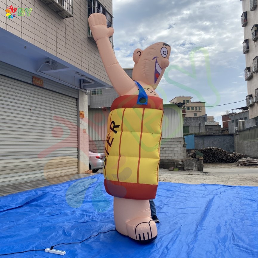 Hot Sale to Holland Inflatable Opblaasbaar Half Abraham Doll Balloon for Hire
