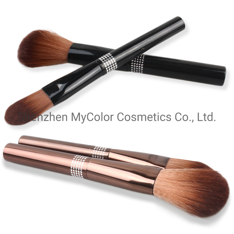 7PCS Set Bling Makeup Brush Set Premium Foundation Lip Eye Cosmetic Brush Kit with Makeup Bag