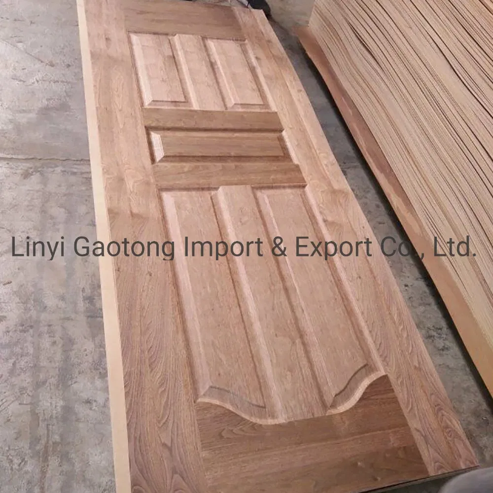 3mm Oak Teak Sapele Veneer MDF Moulded Panel Doors for Wooden Door