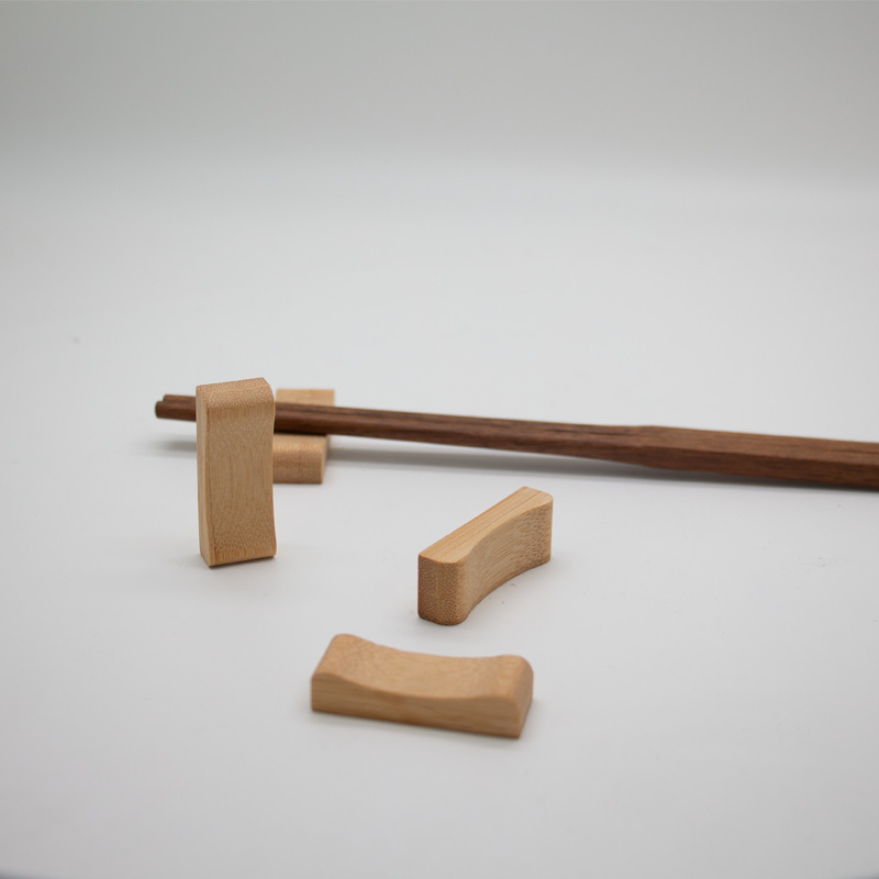 Custom-Made Natural Bamboo Chopstick Rest and Chopstick Pillow