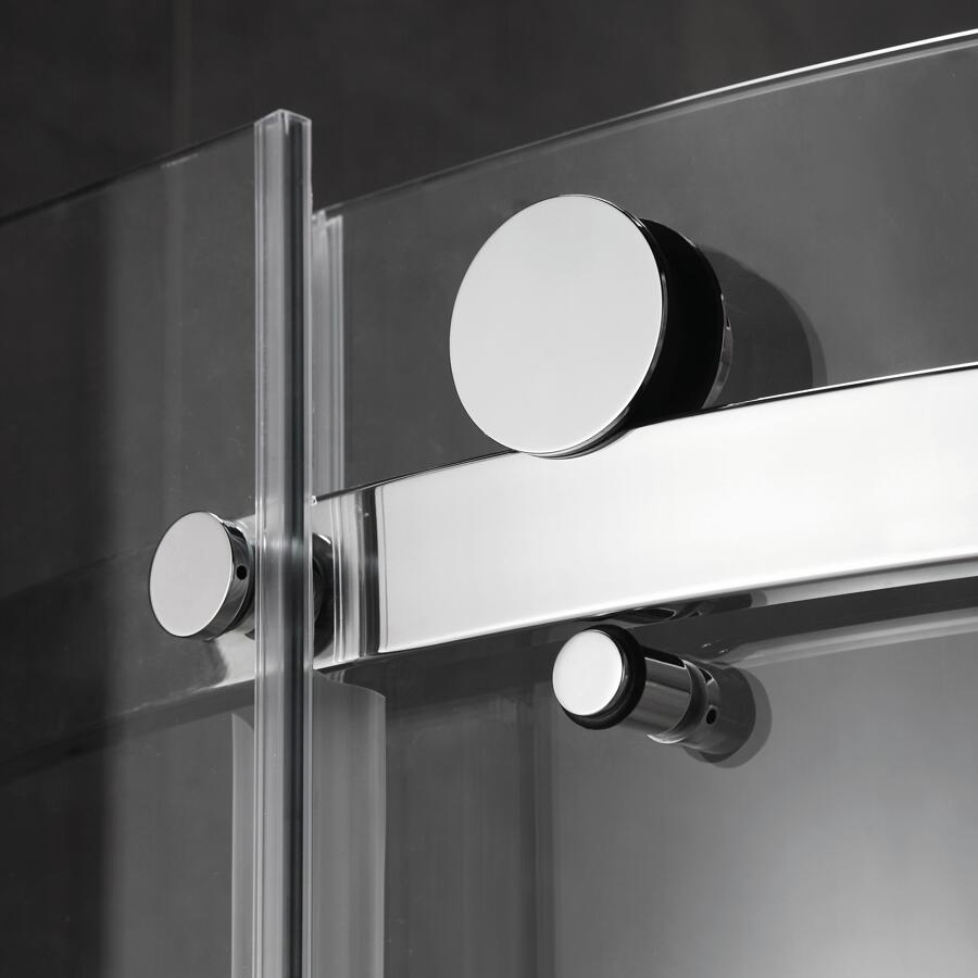 Frameless Sliding Shower Door 8mm or 10mm Tempered Glass SGCC Certificate