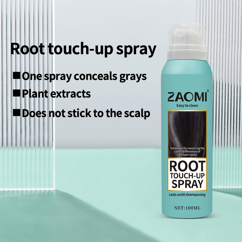 Temporary Hair Color Spray for Gray Coverage Root Touch-up Spray Black Hair Spray