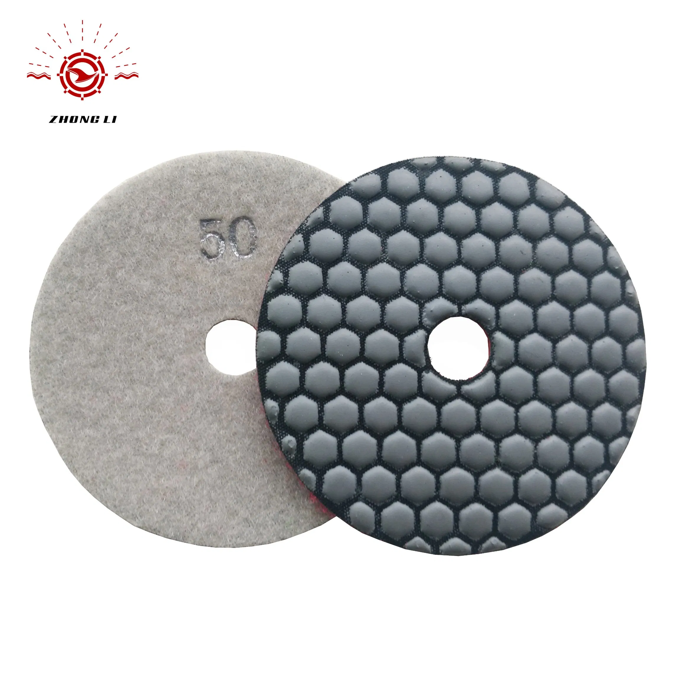 4'' Dry Polishing Pads for Granite with Good Brightness