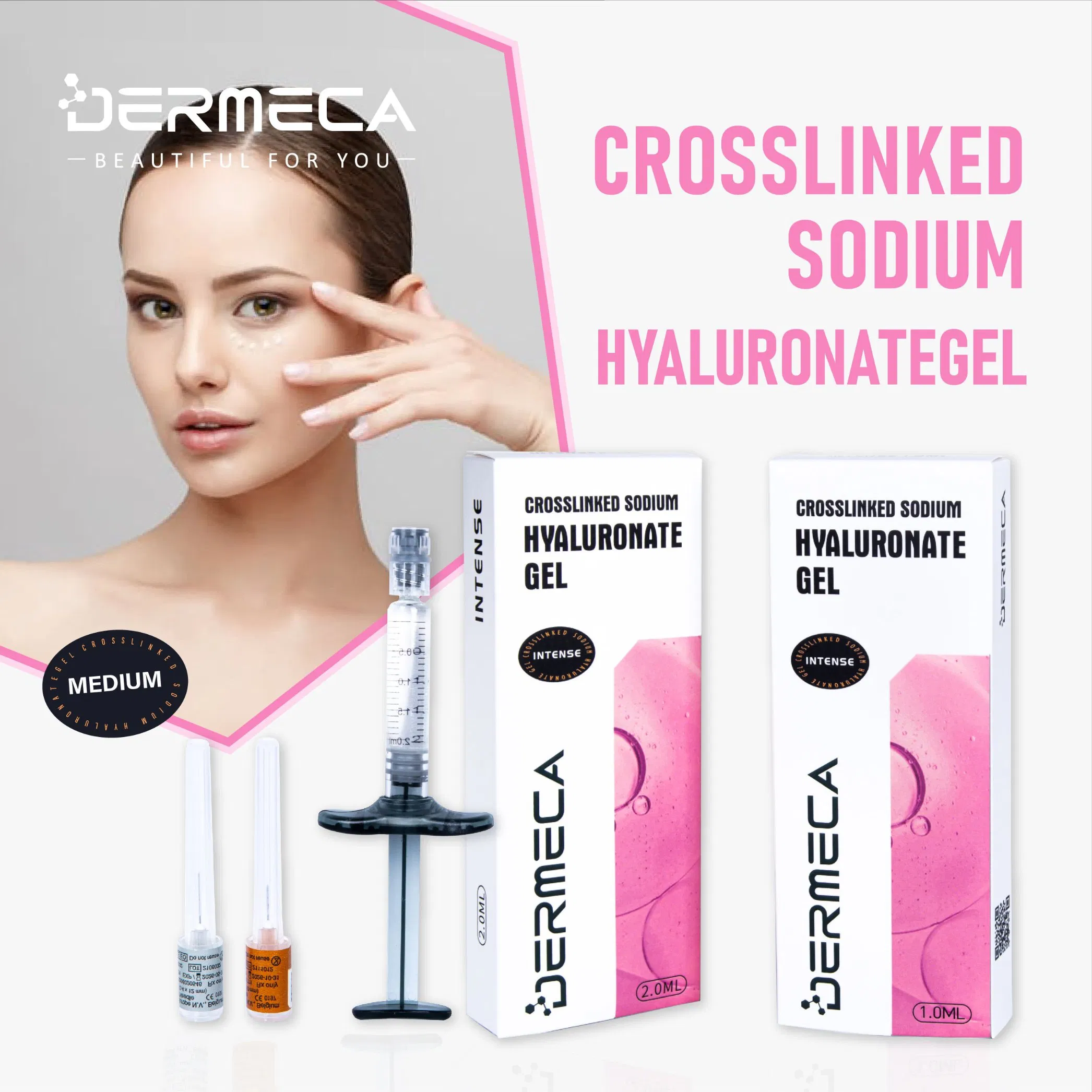 Dermeca Crosslinked Acid Hyaluronic Gel Anti-Aging Filler Rejuvenate Skin