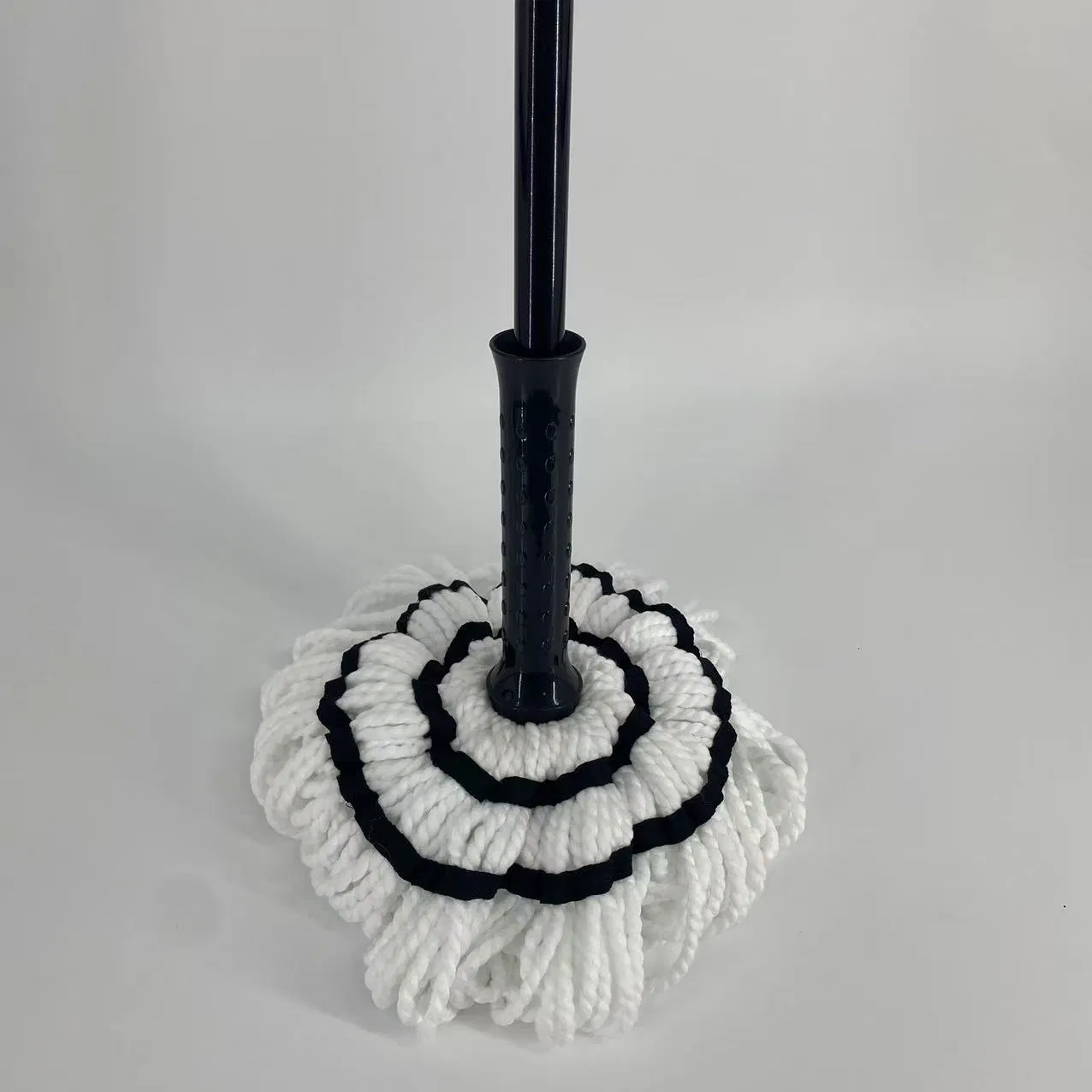 Self-Wringing Twist Mop for Floor Cleaning, Long Handled Microfiber Floor Mop with Top Scouring Pad for Kitchen, Hardwood, Restaurant, Bathroom, Office Cleaning