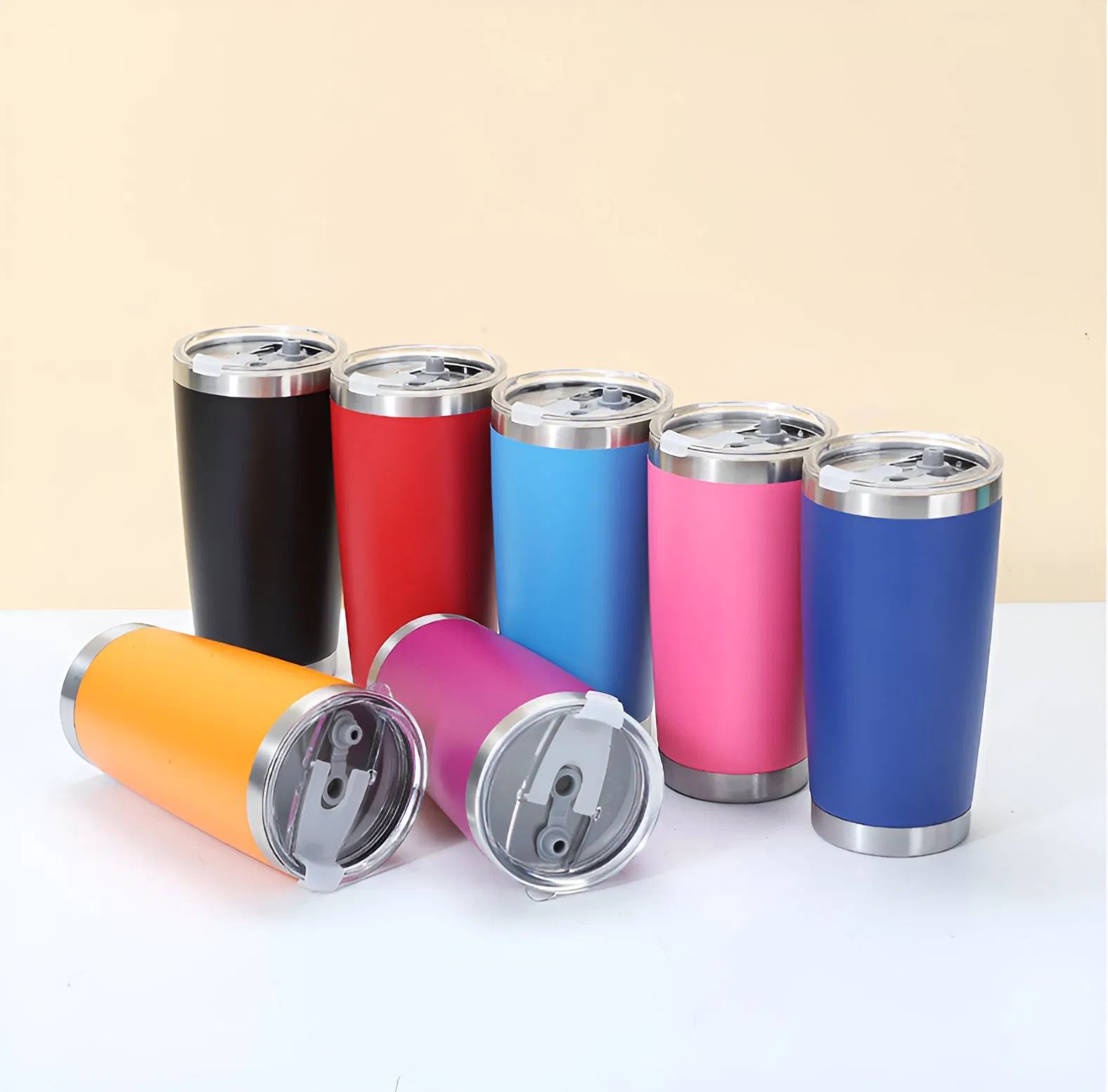 20oz American Style Stainless Steel Vacuum Tumbler Coffee Mug Drinking Cup