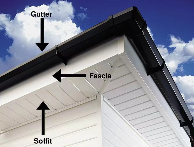 PVC Soffit for Roof Eave Decoration PVC Ceiling Panel Outdoor Ceiling Panel