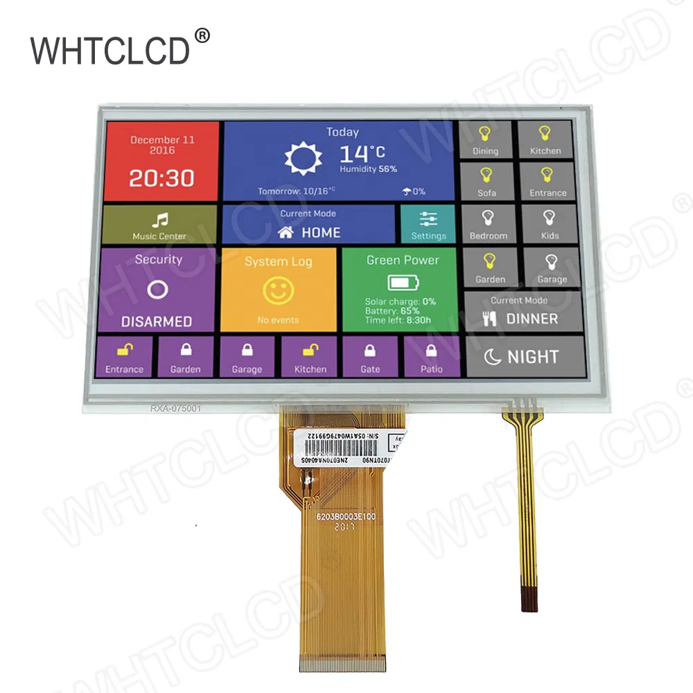 Промышленный TFT LCD дисплей 7 дюймов, 800x480