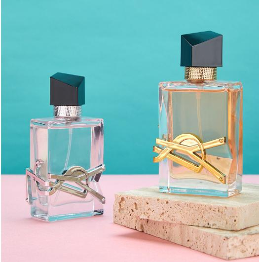 50ml Custom Logo Empty Clear Rectangle Glass Perfume Bottle