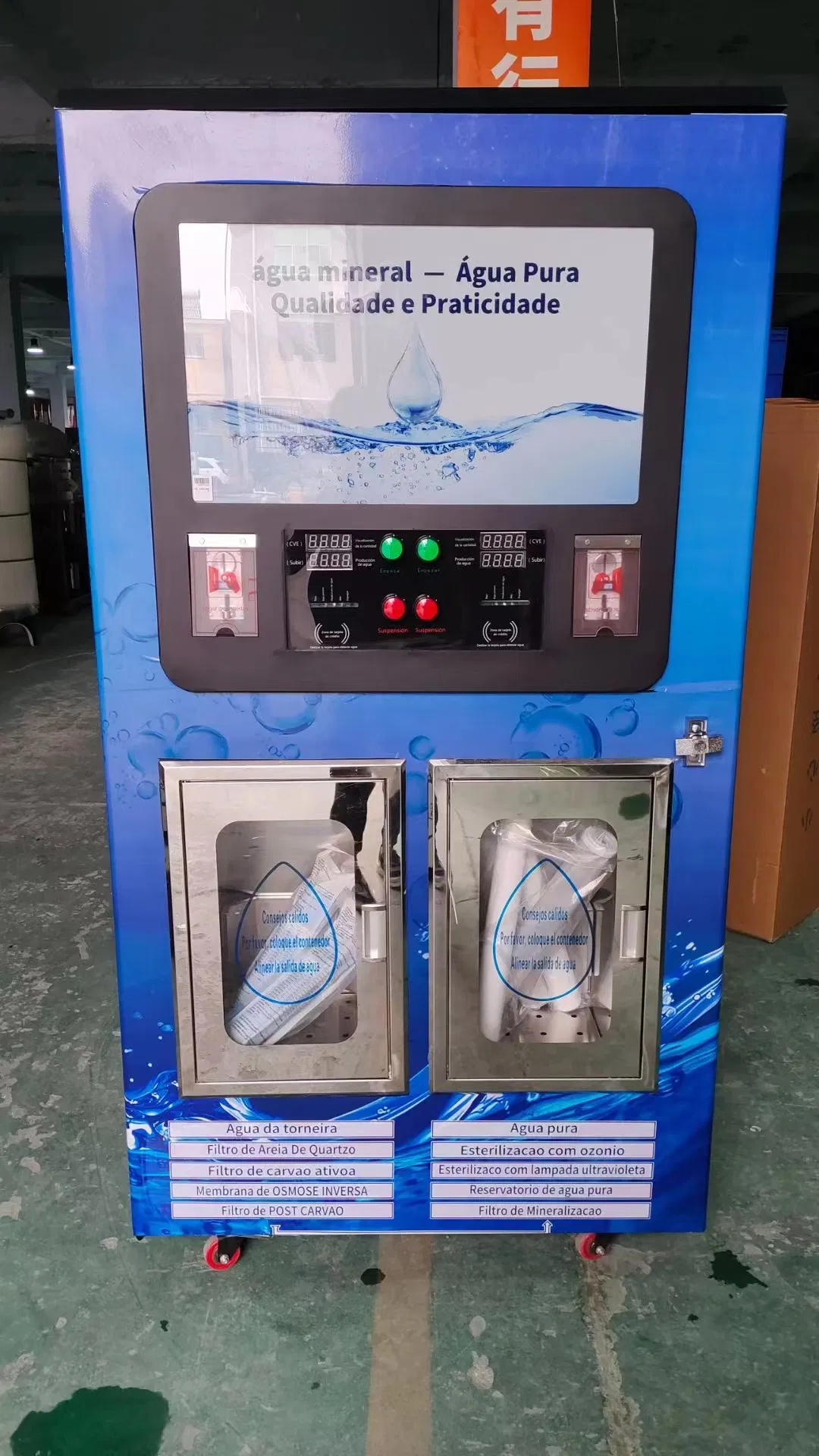 Commercial Water Vending Machine or Purified