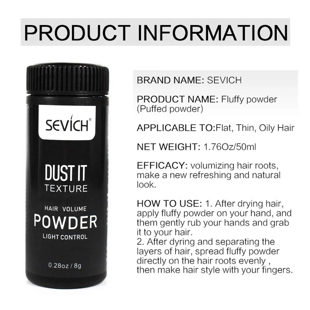 Fluffy Powder Hair Styling Texture Powder for Men Private Label Texture Powder