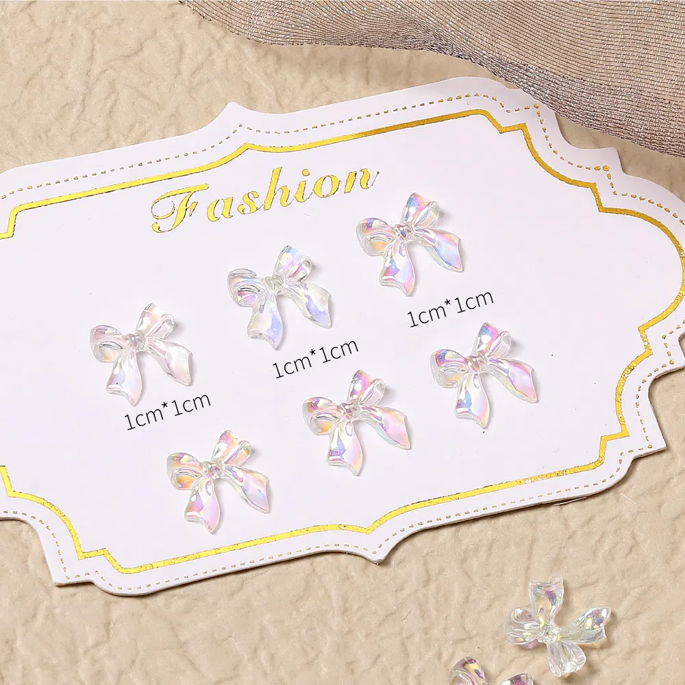 New Product Ideas Bows DIY Nails Cute and Sweet Nail Art Ornaments