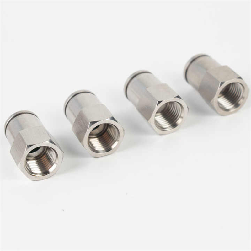 SSPCF10-02 BSPT1/4 Tube Adapters Inside Thread Rotatable Inox 316 Swivel Joint Pneumatic Hose Fittings