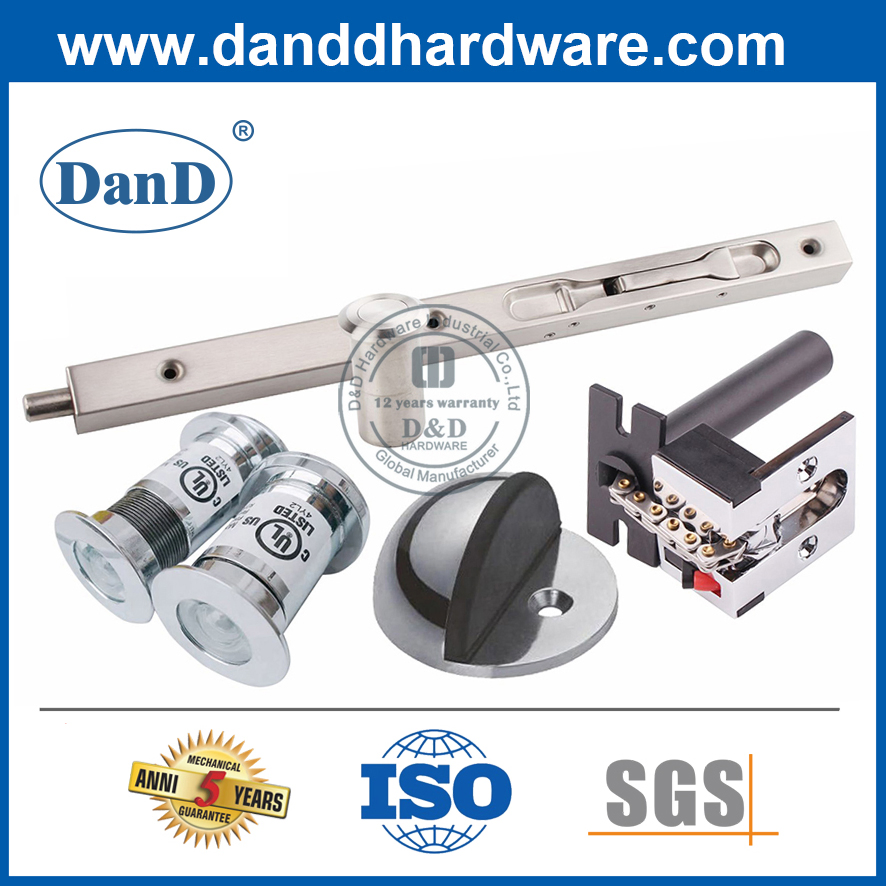 Different Size Commercial Door Flush Bolts Decorative Hardware