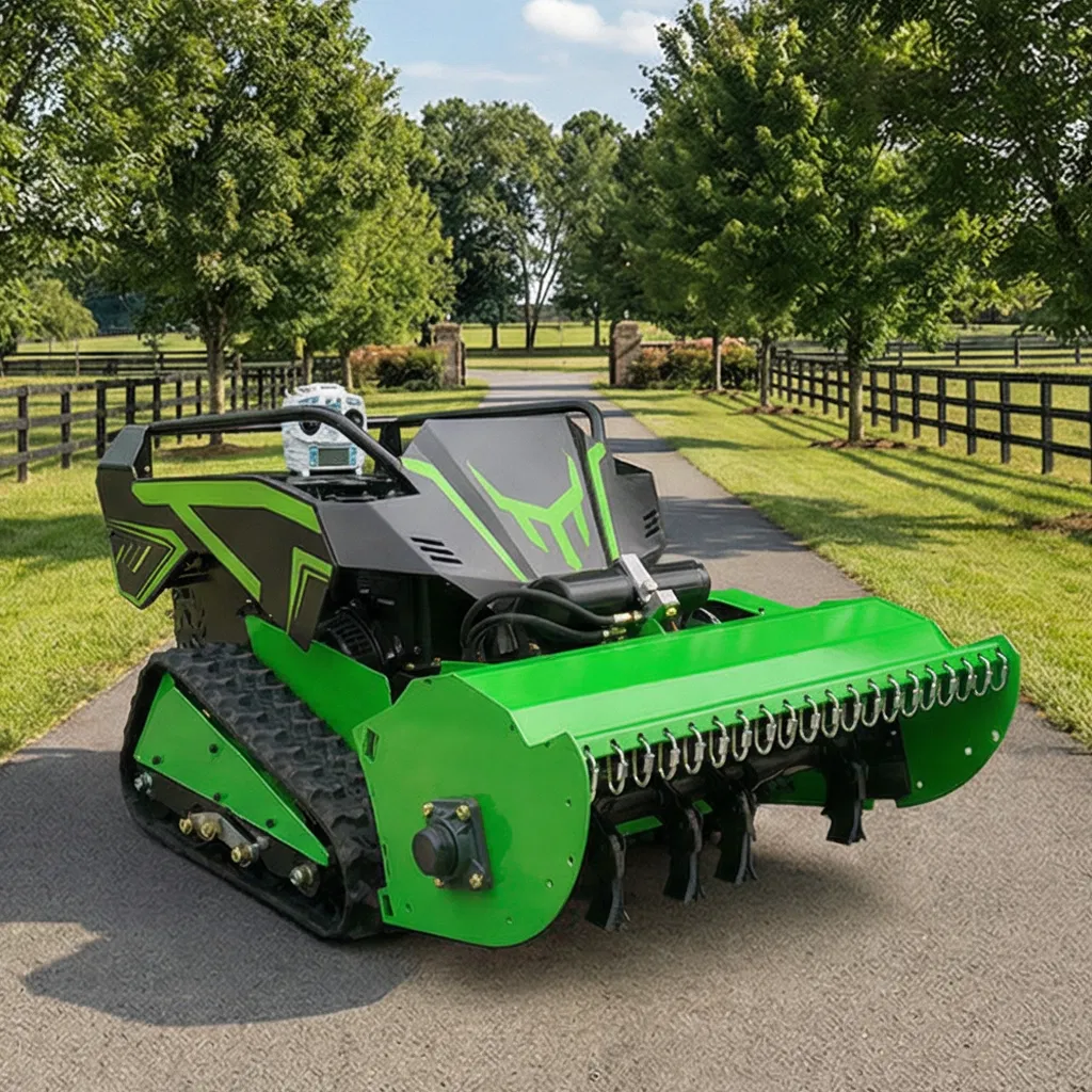 Гусеничная газонокосилка с дистанционным управлением