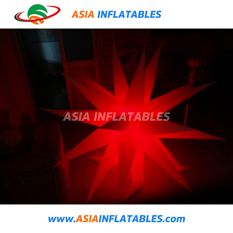 Colorful Inflatable Outdoor Hanging Decorative Curly Star for Event