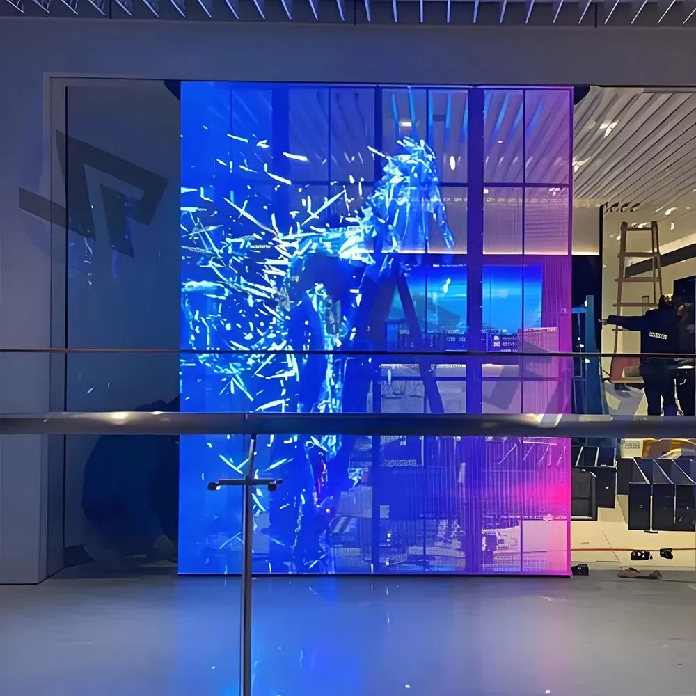 Outdoor LED Display Vanish Screen Wall Glass Window Advertising with Transparent LED Wall, LED Window