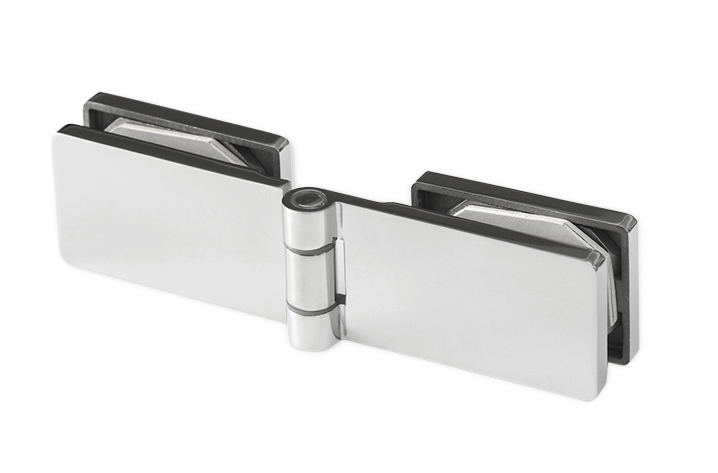OEM Tempered Glass Door Hardware Glass Door Accessories Glass Clamp 316 304 Stainless Steel Glass to Glass 180 Degree Glass to Glass Shower Hinge