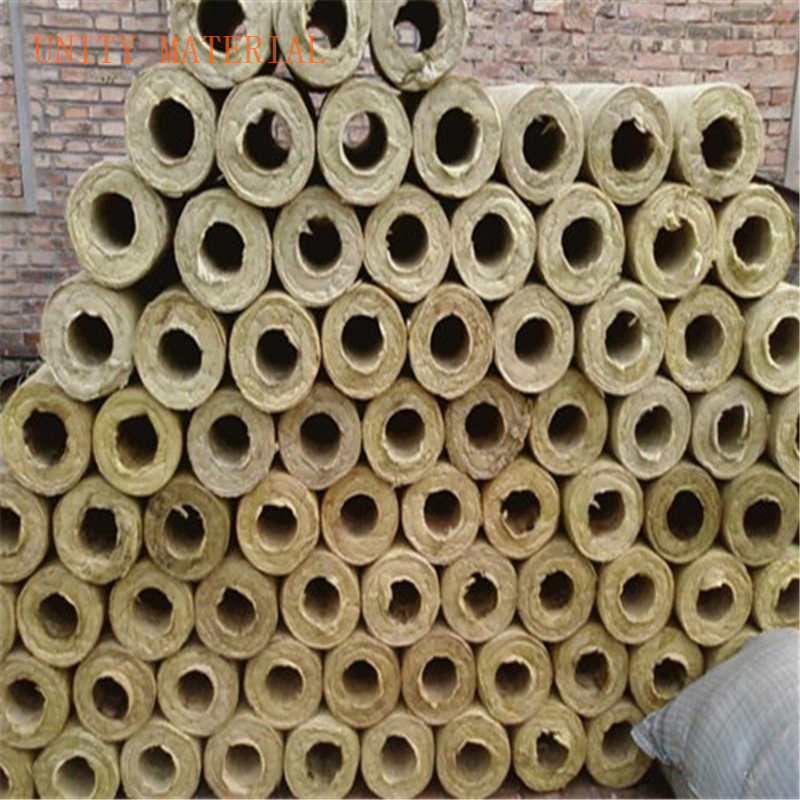 100kg/M3 Heat Insulation High Density Basalt Rock Wool Pipe