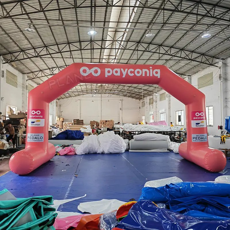 Outdoor Running PVC Inflatable Entrance Welcome Arch Advertising Inflatable Arch Gate for Sale
