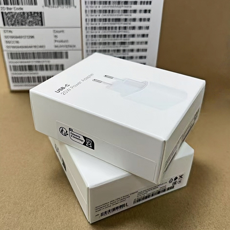 OEM Original Quality Mobile Accessories Fast Charging Power Box 20W EU Plug Power Adapter for iPhone 17 16 14 13 11 Quick Wall Charger