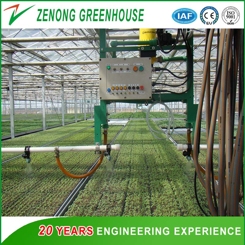 Self-Propelled Sprinkler with Three-Position Head for Greenhouse Irrigation System/Greenhouse Facility