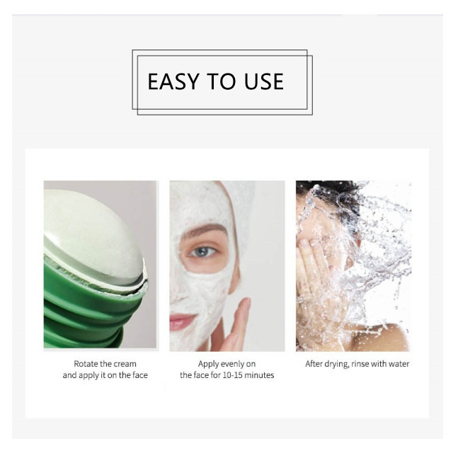 Deeply Cleaning Face Green Tea Mask Clay Mask Solid Stick