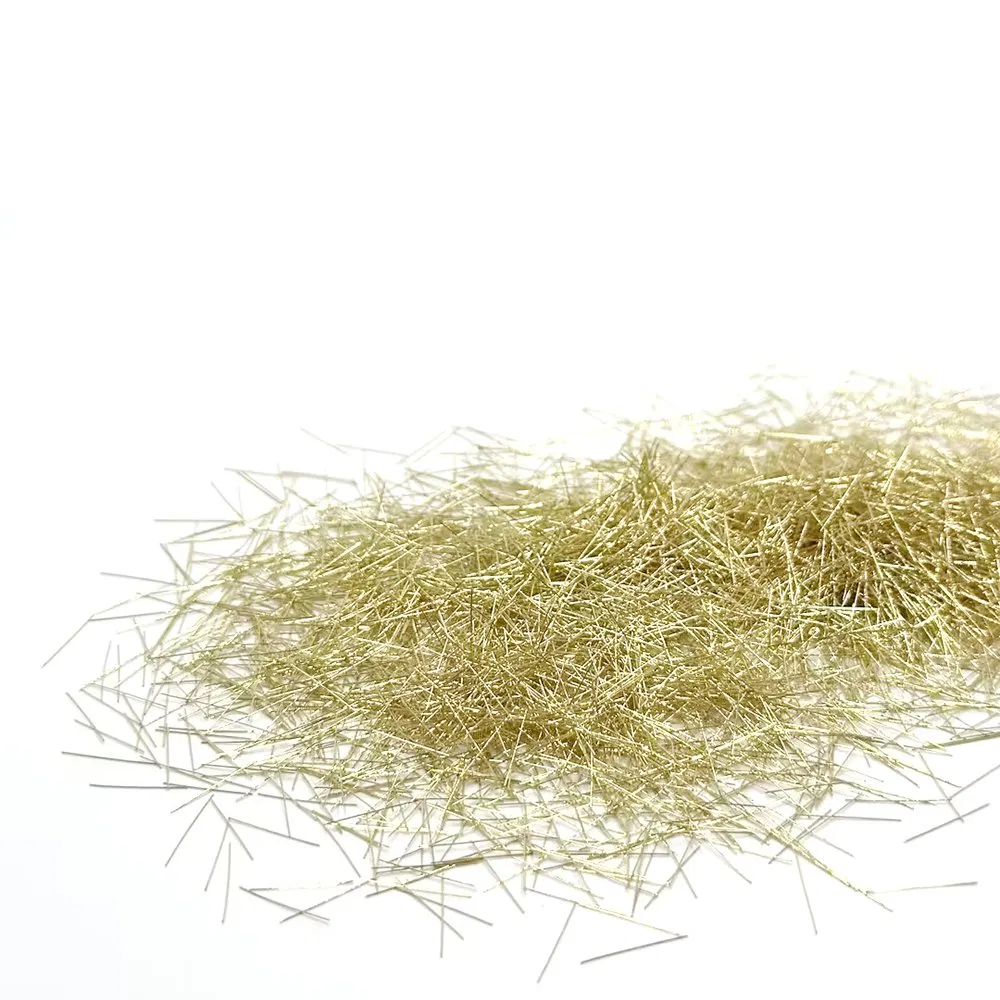 Copper Coated Oval Micro Steel Fibers for Concrete Reinforcement-Fire Resistant Water Resistant Customizable Length