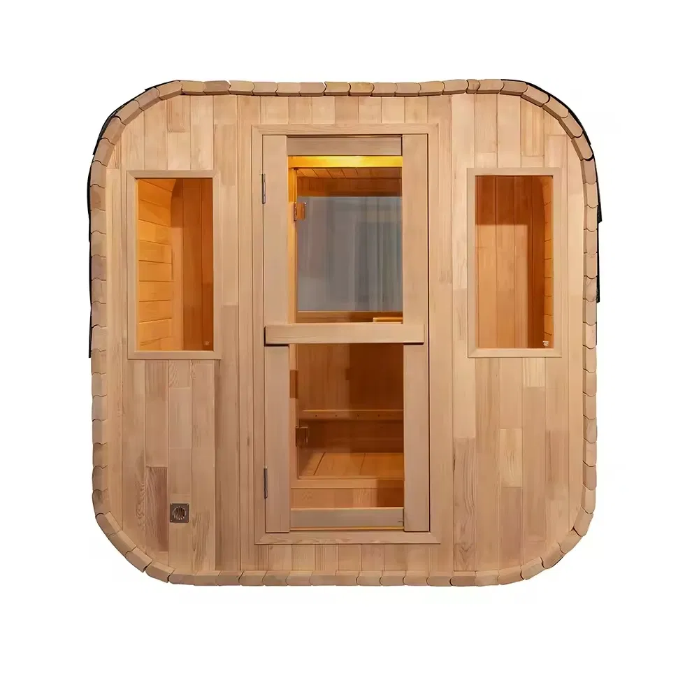 Традиционная паровая сауна из массива дерева на 4 человека