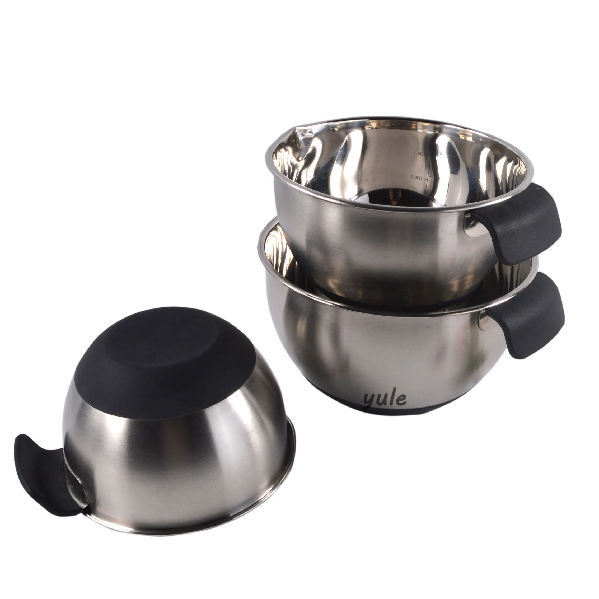 Chinese Manufacturer Kitchenware Nesting Non-Slip Silicone Base Mixing Bowl
