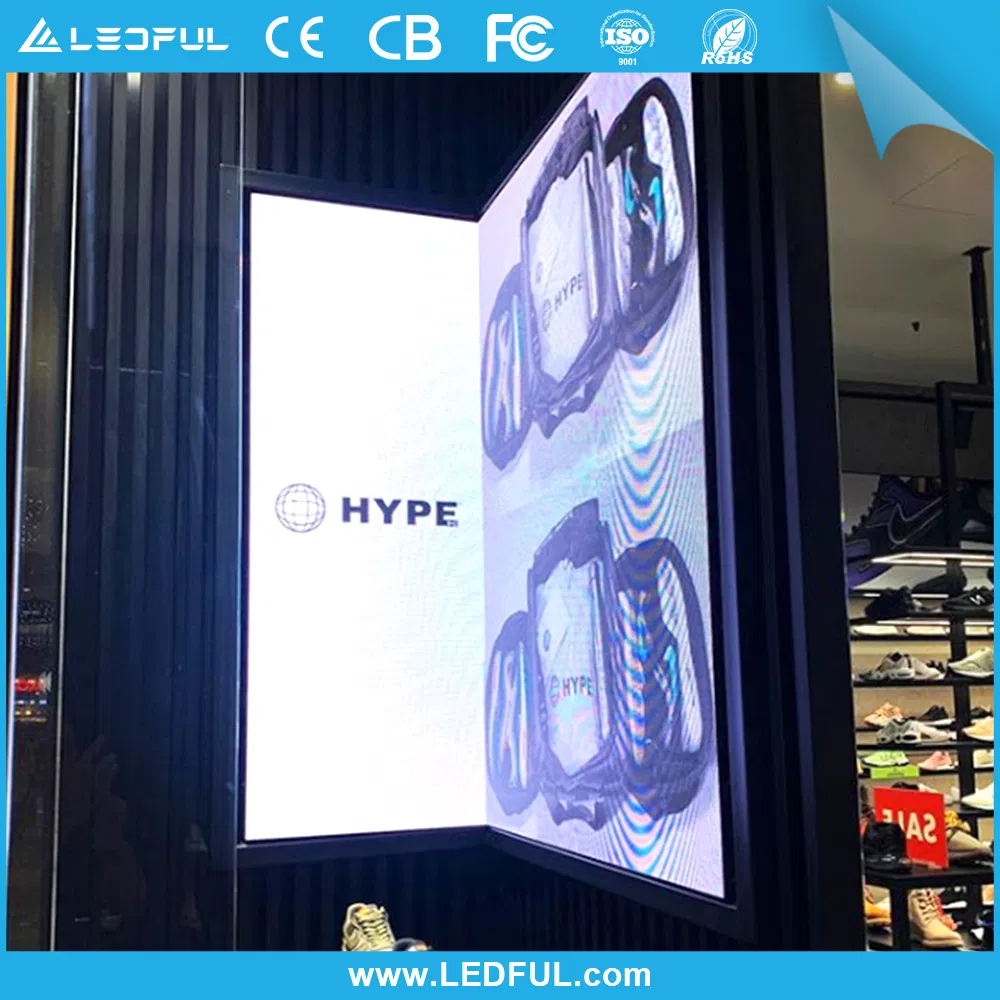 SMD P1.8 P2 P3 RGB Indoor Poster LED Advertising Machine WiFi Control LED Digital Display Screen