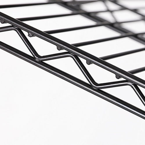 Multipurpose 6 Tiers Heavy Duty Storage Rack Epoxy Metal Wire Frame Shelving