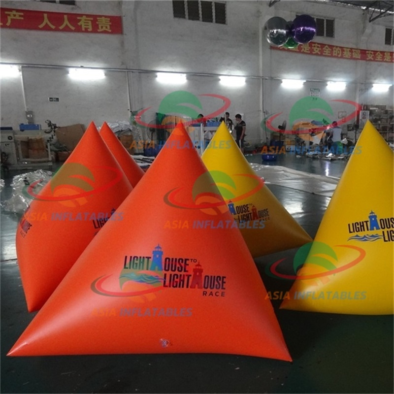 Custom Inflatable Swim Buoys Triangle Inflatable Marker Buoy for Water Event