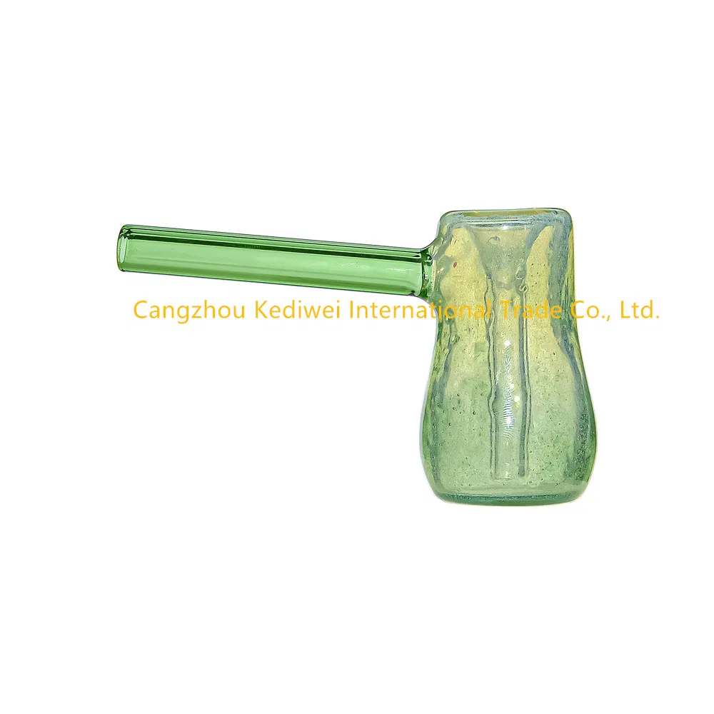 Wholesale Handblown Glass Hand Pipe Bubbler Smoking Pipe Oil Burner