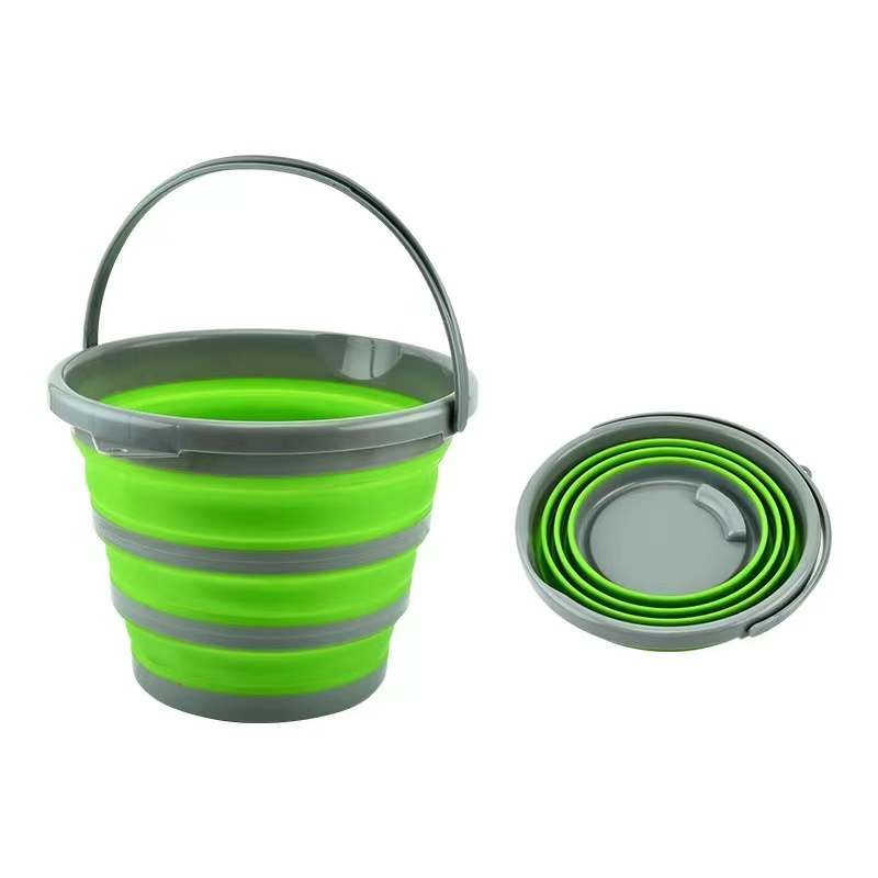 Promotional New Arrival Creative Collapsible Plastic Bucket Round Tub Cleaning Sanitary Ware