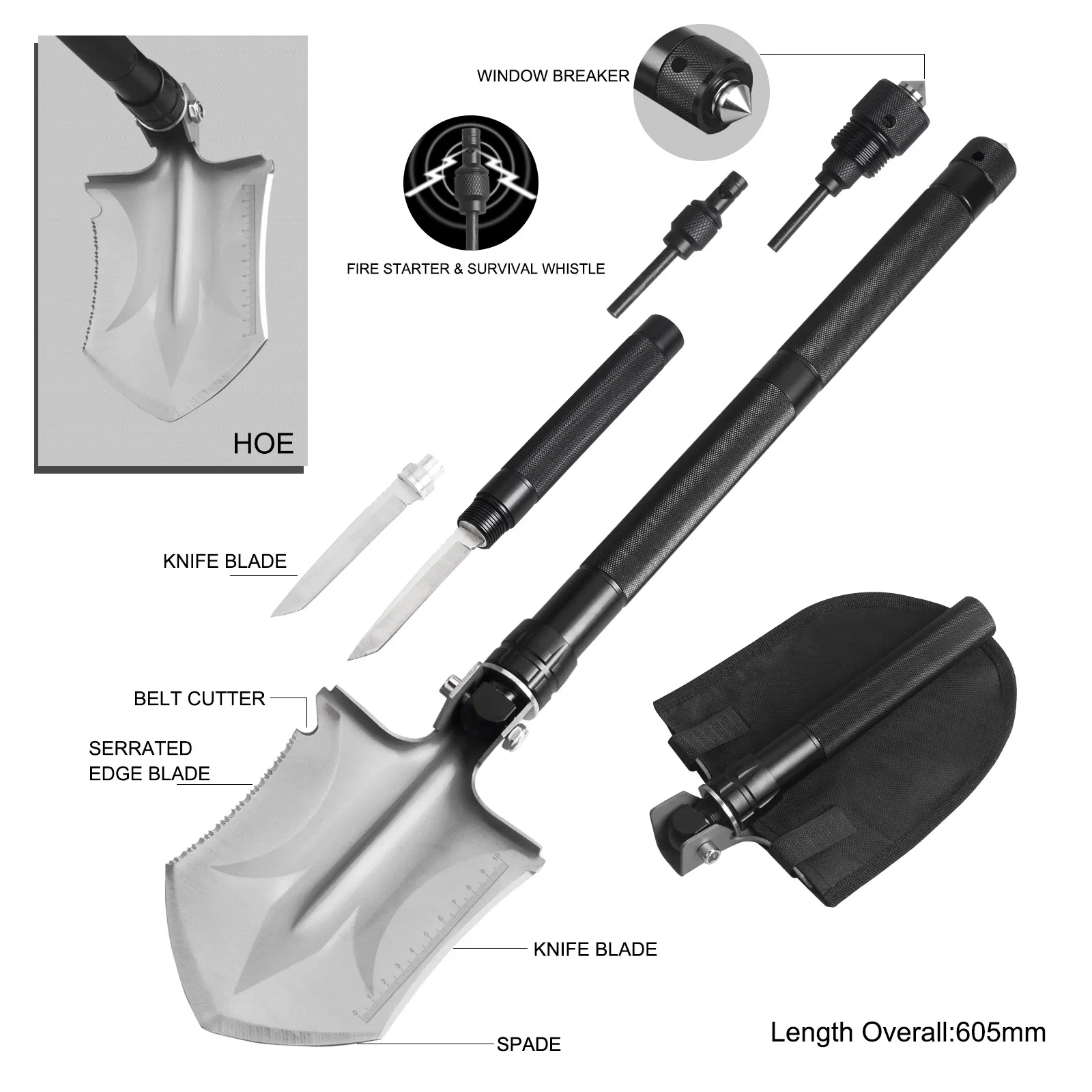 Multi Function Folding Survival Spade (#8524)