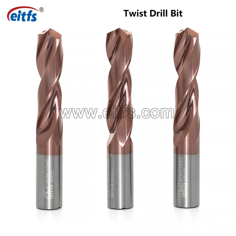 Solid Carbide Inner Coolant Twist Drill Bit Cutter 3D Drilling Tool