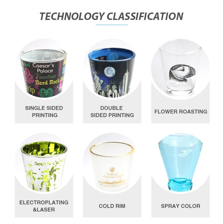 Wholesale Custom Logo Electroplating Shot Glasses Tourist Gifts Decor Las Vegas Souvenir Shot Glass
