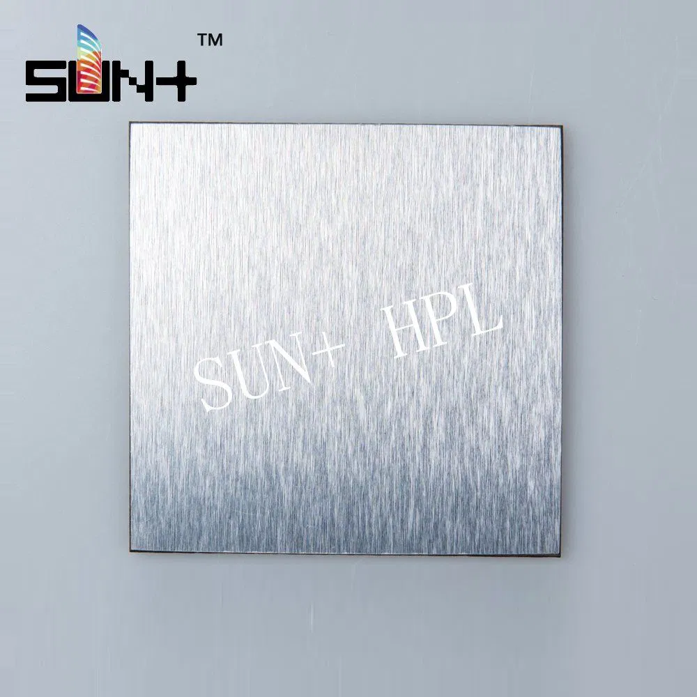 1220*3050mm Metallic Brushed Building Material Cabinet Sandwich Panel Wall Compact Laminate