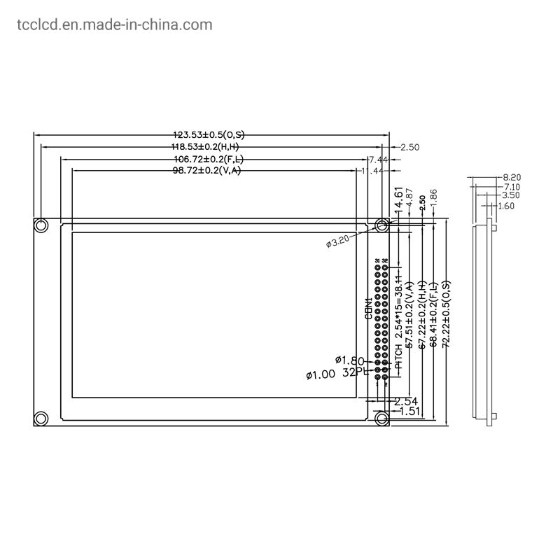 Модуль дисплея TFT LCD 4.3 дюйма 480x272 с контроллером SSD1963